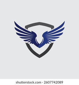 Wings logo and animal wings icon sign stock logo design graphic illustration 
