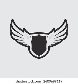 Wings logo and animal wings icon sign stock logo design graphic illustration 
