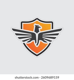 Wings logo and animal wings icon sign stock logo design graphic illustration 