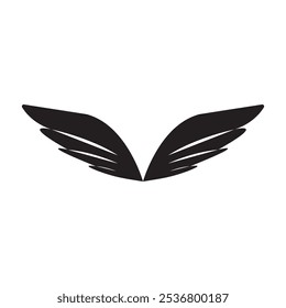 Alas Logo Alas de pájaro Ilustración vectorial Diseño de marca Plantilla