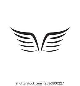 Flügel Logo Vogel Flügel Vektorgrafik Marke Design-Vorlage