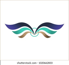 the wings for logo of club or community 