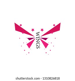 wings logo for company, organization or team, wings has mean symbol of beauty