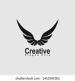 Wings logo concept vector design template element