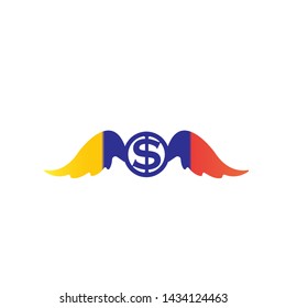 Wings Logo design concept vector - Vector
