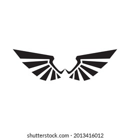  Wings logo design falcon bird vector
