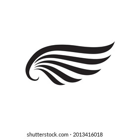  Wings logo design falcon bird vector
