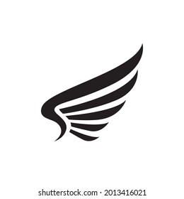  Wings logo design falcon bird vector
