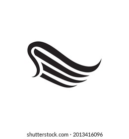  Logo de diseño de alas vector de ave halcón

