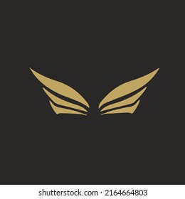 diseño del logotipo de alas e imagen
