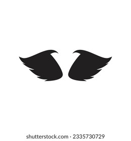 Inspiración en el diseño del logotipo Wings eps 10