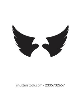 Inspiración en el diseño del logotipo Wings eps 10
