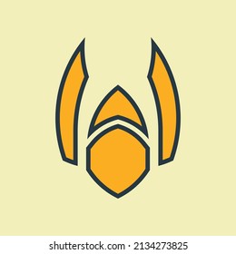 wings logo design inspiration vector