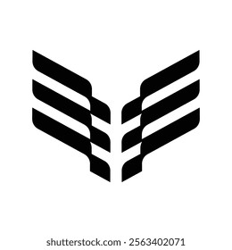 Wings logo design template. Wings logo for company