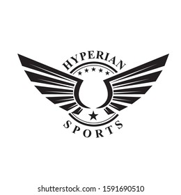 wings logo design and vector art 