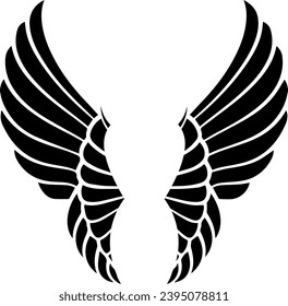 wings logo design vector file