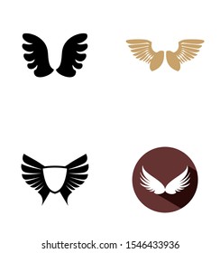 wings logo design vector illustration