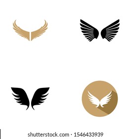 wings logo design vector illustration
