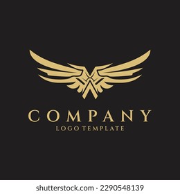 Ilustración vectorial del diseño del logotipo Wings