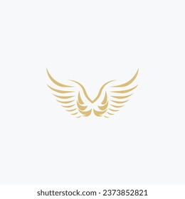 Ilustración vectorial del diseño del logotipo Wings