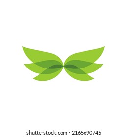 signo vectorial de diseño de logotipo de alas