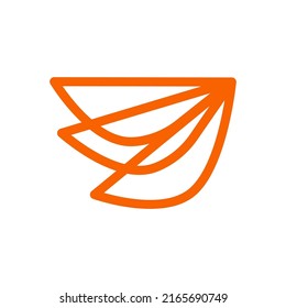 wings logo design vector sign