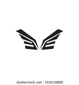 Wings logo design vector template