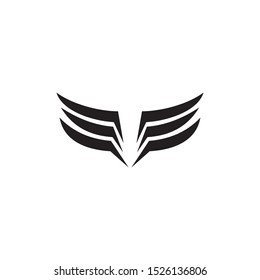 Wings logo design vector template