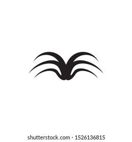 Wings logo design vector template