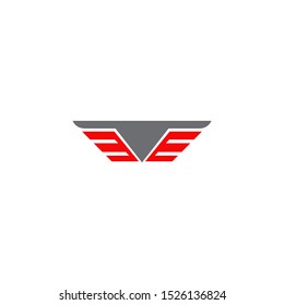 Wings logo design vector template