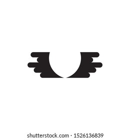 Wings logo design vector template