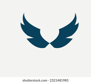 
wings logo. fly logo design 