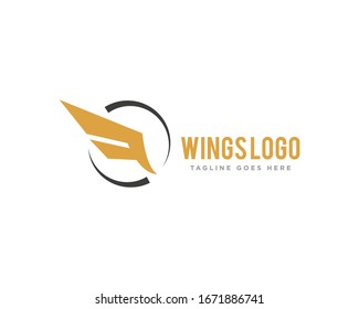 Wings Logo Icon Design Vector