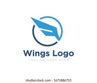 Wings Logo Icon Design Vector
