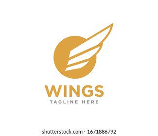 Wings Logo Icon Design Vector