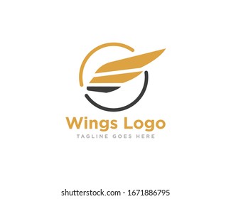 Wings Logo Icon Design Vector