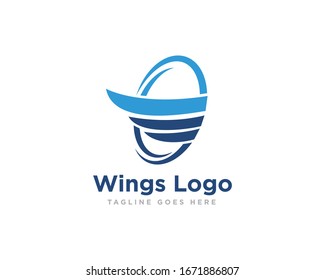Vector de diseño de iconos del logotipo Wings