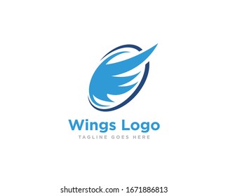 Wings Logo Icon Design Vector