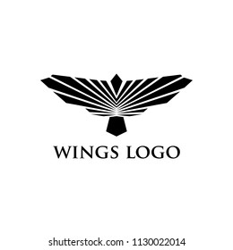 wings logo icon vector illustration