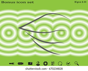 Wings logo, icon, vector illustration eps10