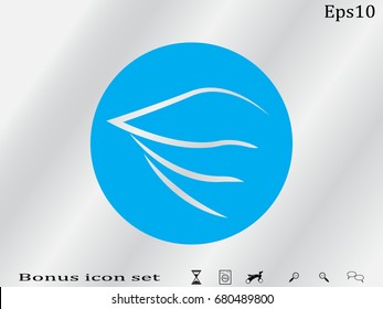 Wings logo, icon, vector illustration eps10