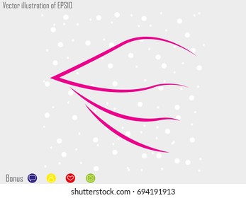 Wings logo, icon, vector illustration eps10