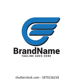 Wings logo icon vector template.