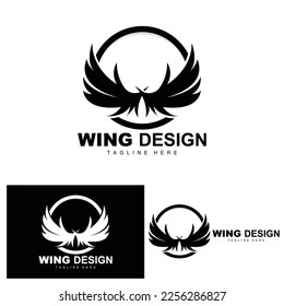 Wings Logo, Phoenix Logo, Bird Wing Vector, Template Illustration, Wing Brand Design