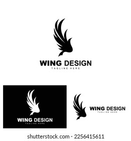 Wings Logo, Phoenix Logo, Bird Wing Vector, Template Illustration, Wing Brand Design