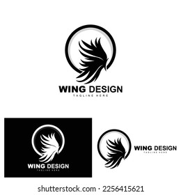 Wings Logo, Phoenix Logo, Bird Wing Vector, Template Illustration, Wing Brand Design
