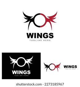 Wings Logo, Phoenix Logo, Bird Wing Vector, Template Illustration, Wing Brand Design