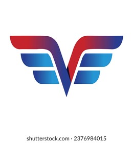 wings logo and symbol bird