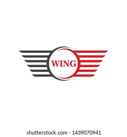 wings logo symbol icon vector illustration template