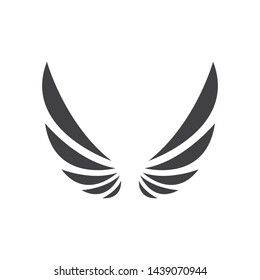 wings logo symbol icon vector illustration template